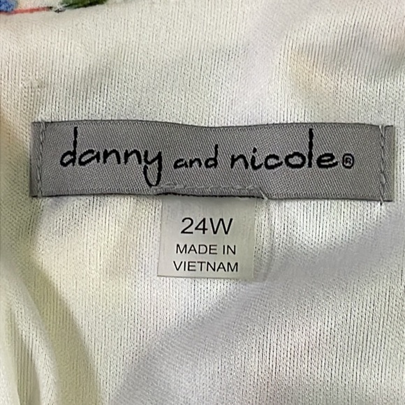 Danny and Nicole Women’s Faux Wrap Floral Sheath Garden Dress Plus Size 24W - Picture 11 of 14